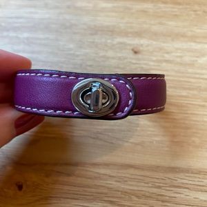 Coach Leather Bracelet